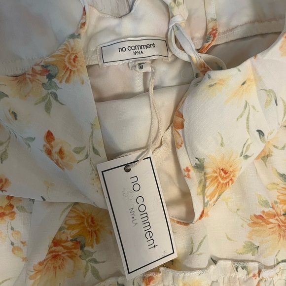 NWT No Comment NY•LA Boutique Floral Sundress slip-on size medium - Picture 4 of 14